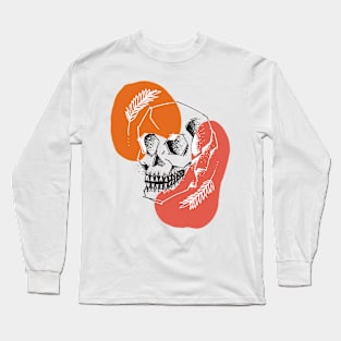 Minimal Skull Long Sleeve T-Shirt